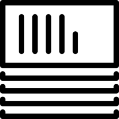 Paper Pad Simple Line Art Svg, Free Vectors File
